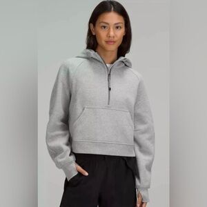 Lululemon Scuba Oversized Half-Zip Hoodie In Gray Size XS/S